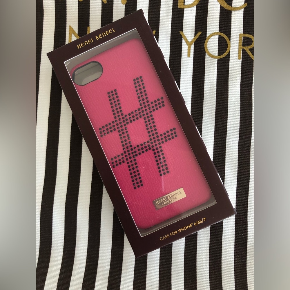 NWT Henri Bendel leather phone case